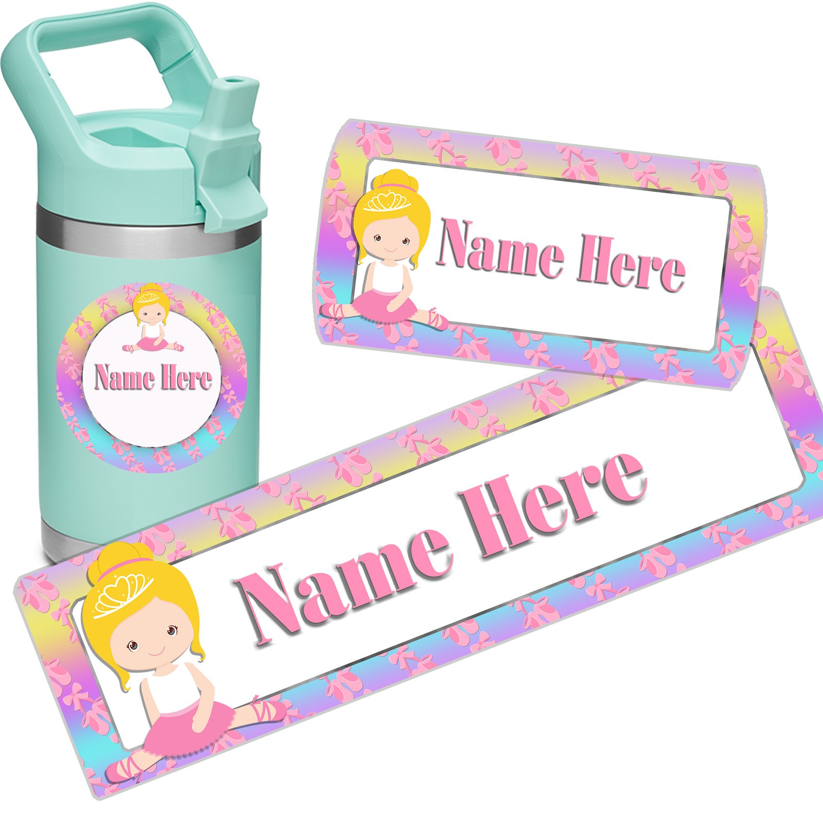 Name Labels for Kids, 64 Count- Write on or Personalized Name