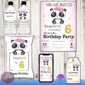 Panda Baby 073  Birthday Invitation Printable Bundle Instant Download Scarlett FPD _16479-2 copy.jpg